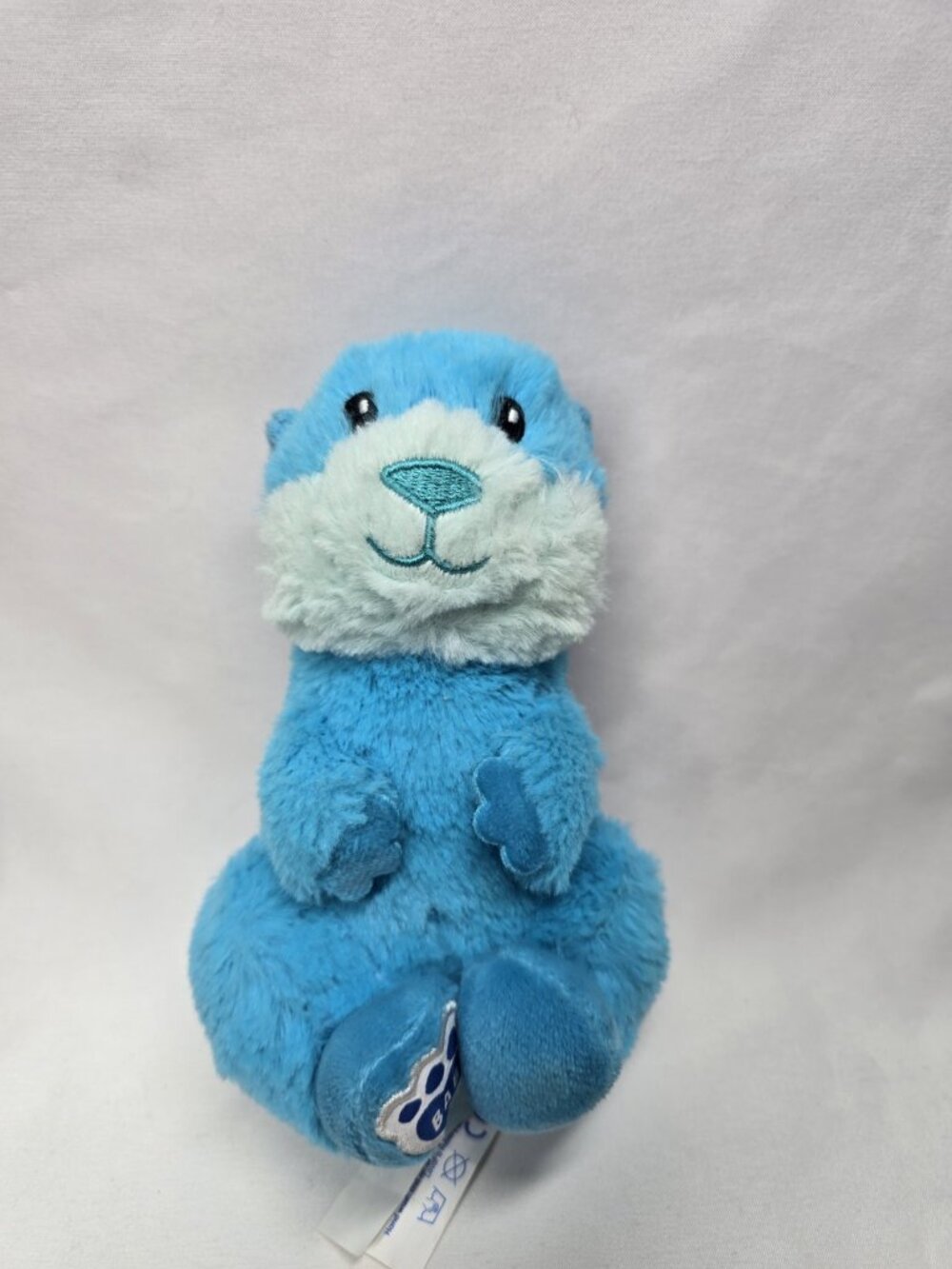 Build a Bear Blue Baby Otter Wristie 6 Inch Stuffed Animal Toy Plush